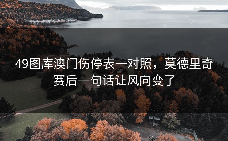49图库澳门伤停表一对照，莫德里奇赛后一句话让风向变了